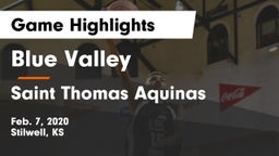 Blue Valley  vs Saint Thomas Aquinas  Game Highlights - Feb. 7, 2020