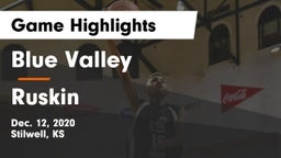 Blue Valley  vs Ruskin  Game Highlights - Dec. 12, 2020