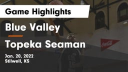 Blue Valley  vs Topeka Seaman Game Highlights - Jan. 20, 2022