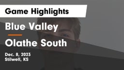 Blue Valley  vs Olathe South  Game Highlights - Dec. 8, 2023