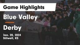 Blue Valley  vs Derby  Game Highlights - Jan. 20, 2024