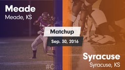 Matchup: Meade  vs. Syracuse  2016