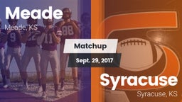 Matchup: Meade  vs. Syracuse  2017