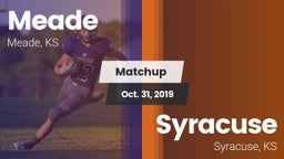Matchup: Meade  vs. Syracuse  2019