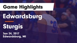 Edwardsburg  vs Sturgis  Game Highlights - Jan 24, 2017