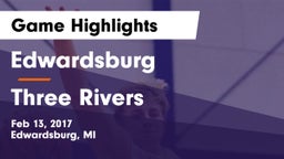 Edwardsburg  vs Three Rivers  Game Highlights - Feb 13, 2017