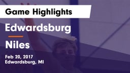 Edwardsburg  vs Niles  Game Highlights - Feb 20, 2017