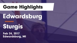 Edwardsburg  vs Sturgis  Game Highlights - Feb 24, 2017