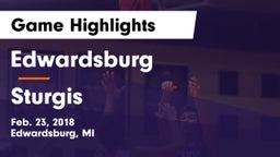 Edwardsburg  vs Sturgis  Game Highlights - Feb. 23, 2018