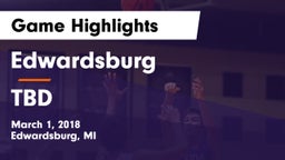 Edwardsburg  vs TBD Game Highlights - March 1, 2018