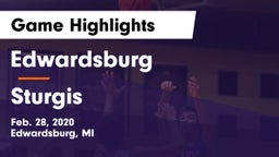 Edwardsburg  vs Sturgis Game Highlights - Feb. 28, 2020