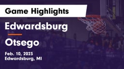 Edwardsburg  vs Otsego  Game Highlights - Feb. 10, 2023