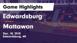 Edwardsburg  vs Mattawan  Game Highlights - Dec. 18, 2018