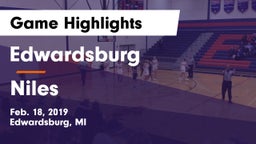 Edwardsburg  vs Niles  Game Highlights - Feb. 18, 2019