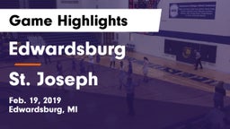 Edwardsburg  vs St. Joseph  Game Highlights - Feb. 19, 2019