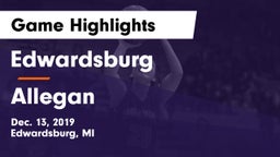 Edwardsburg  vs Allegan  Game Highlights - Dec. 13, 2019