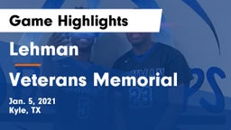 Lehman  vs Veterans Memorial Game Highlights - Jan. 5, 2021