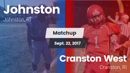 Matchup: Johnston  vs. Cranston West  2017