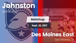 Matchup: Johnston  vs. Des Moines East  2017