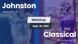Matchup: Johnston  vs. Classical  2019