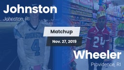 Matchup: Johnston  vs. Wheeler 2019