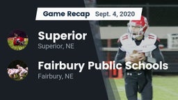 Recap: Superior  vs. Fairbury Public Schools 2020