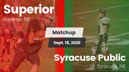 Matchup: Superior vs. Syracuse Public  2020