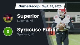 Recap: Superior  vs. Syracuse Public  2020