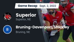 Recap: Superior  vs. Bruning-Davenport/Shickley  2022