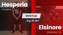 Matchup: Hesperia  vs. Elsinore  2017