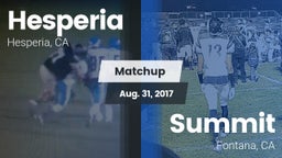 Matchup: Hesperia  vs. Summit  2017