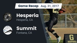 Recap: Hesperia  vs. Summit  2017