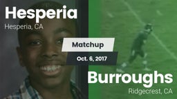 Matchup: Hesperia  vs. Burroughs  2017