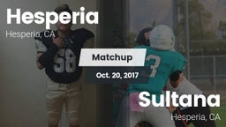 Matchup: Hesperia  vs. Sultana  2017
