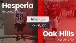 Matchup: Hesperia  vs. Oak Hills  2017