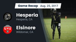 Recap: Hesperia  vs. Elsinore  2017