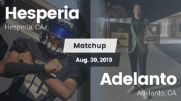 Matchup: Hesperia  vs. Adelanto  2019