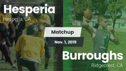 Matchup: Hesperia  vs. Burroughs  2019
