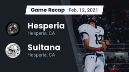 Recap: Hesperia  vs. Sultana  2021