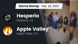 Recap: Hesperia  vs. Apple Valley  2021