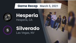 Recap: Hesperia  vs. Silverado  2021