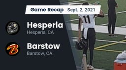 Recap: Hesperia  vs. Barstow  2021