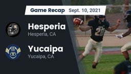 Recap: Hesperia  vs. Yucaipa  2021