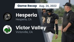 Recap: Hesperia  vs. Victor Valley  2022