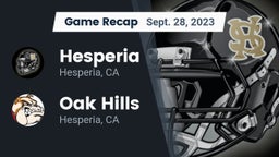 Recap: Hesperia  vs. Oak Hills  2023