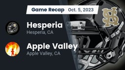 Recap: Hesperia  vs. Apple Valley  2023