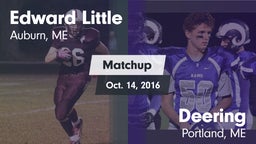 Matchup: Edward Little High vs. Deering  2016