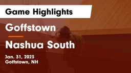 Goffstown  vs Nashua  South Game Highlights - Jan. 31, 2023