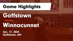 Goffstown  vs Winnacunnet  Game Highlights - Jan. 17, 2024