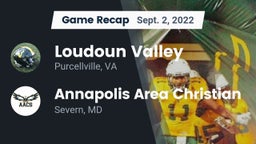 Recap: Loudoun Valley  vs. Annapolis Area Christian  2022